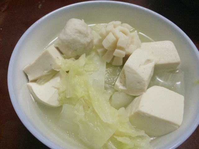 白菜豆腐汤