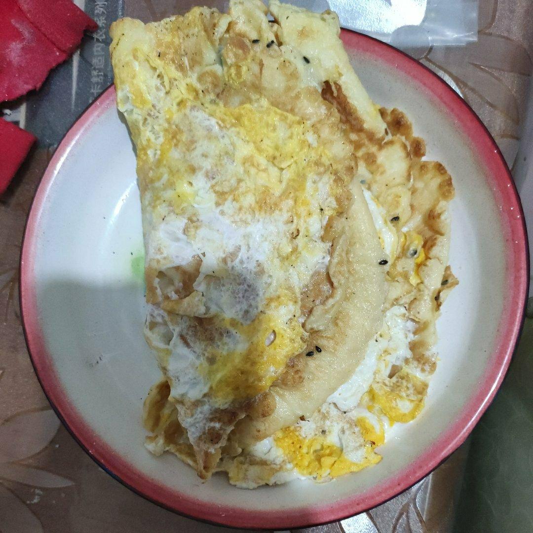 快手无油鸡蛋饼，减脂，宝宝餐