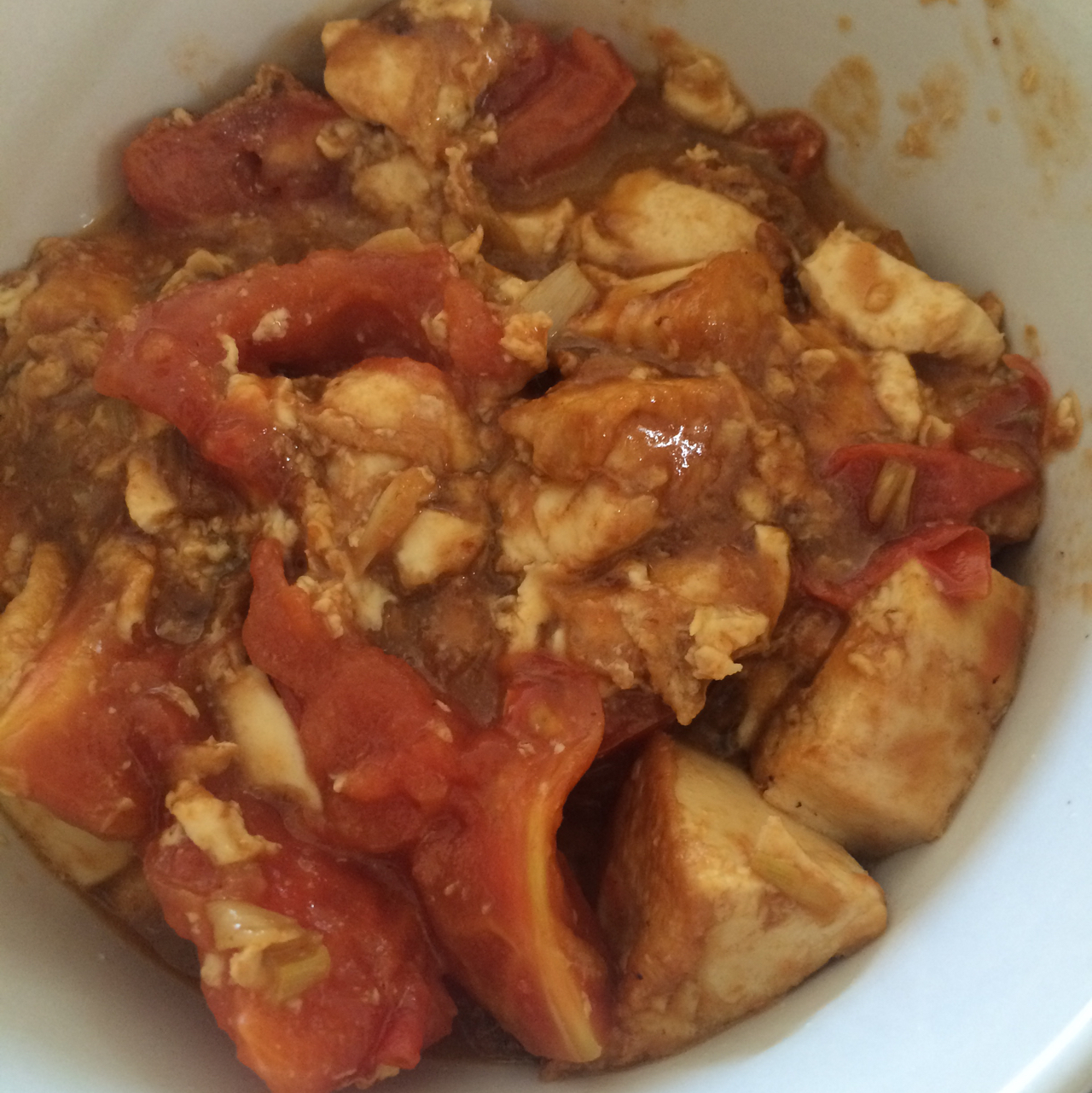西红柿烧豆腐