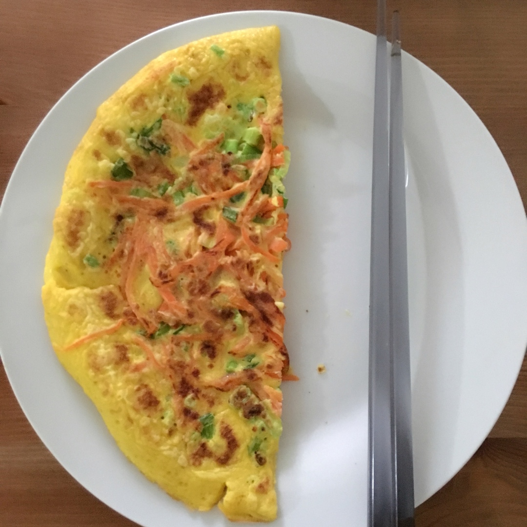 胡萝卜鸡蛋饼