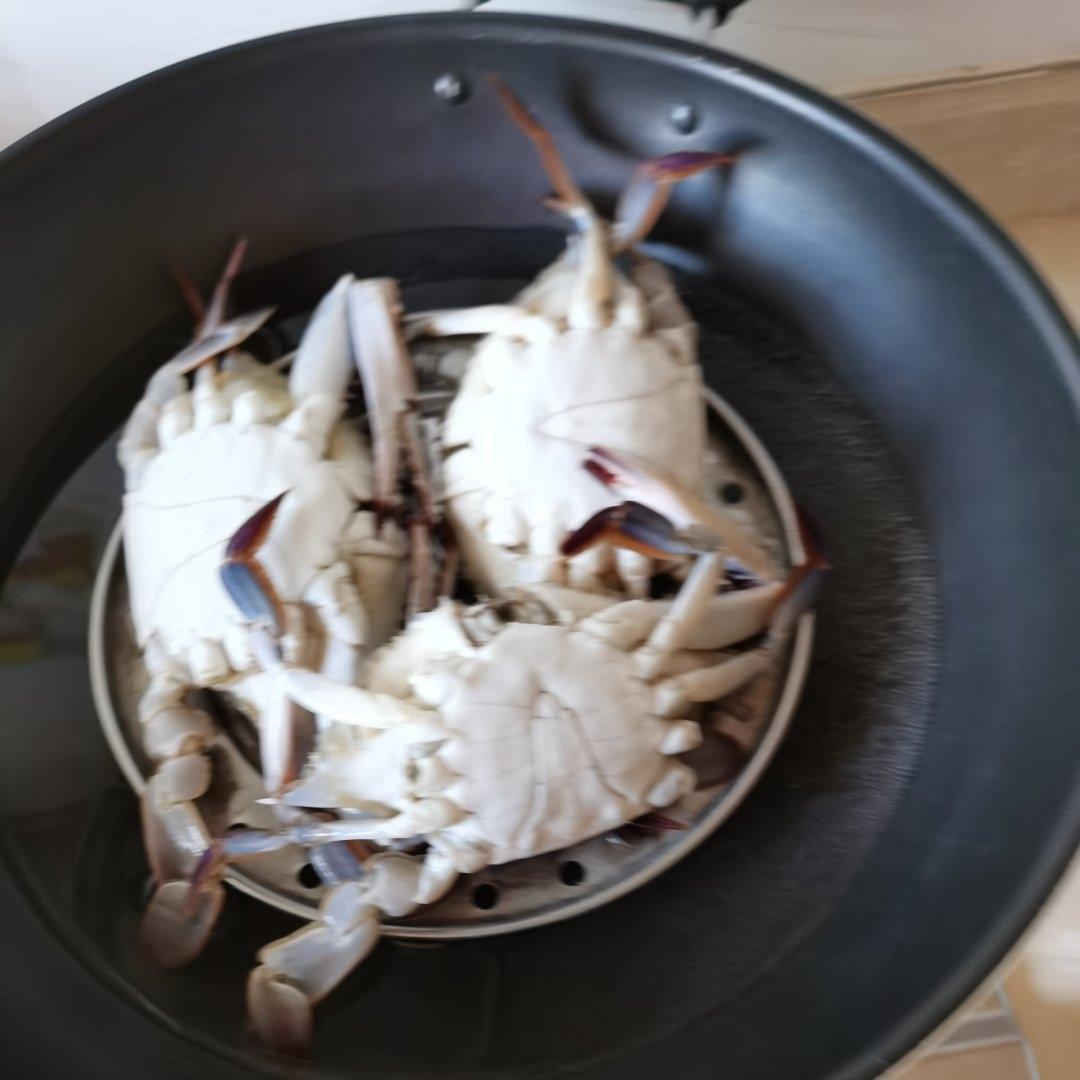 清蒸螃蟹（梭子蟹）