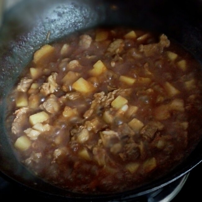 西红柿土豆炖牛肉