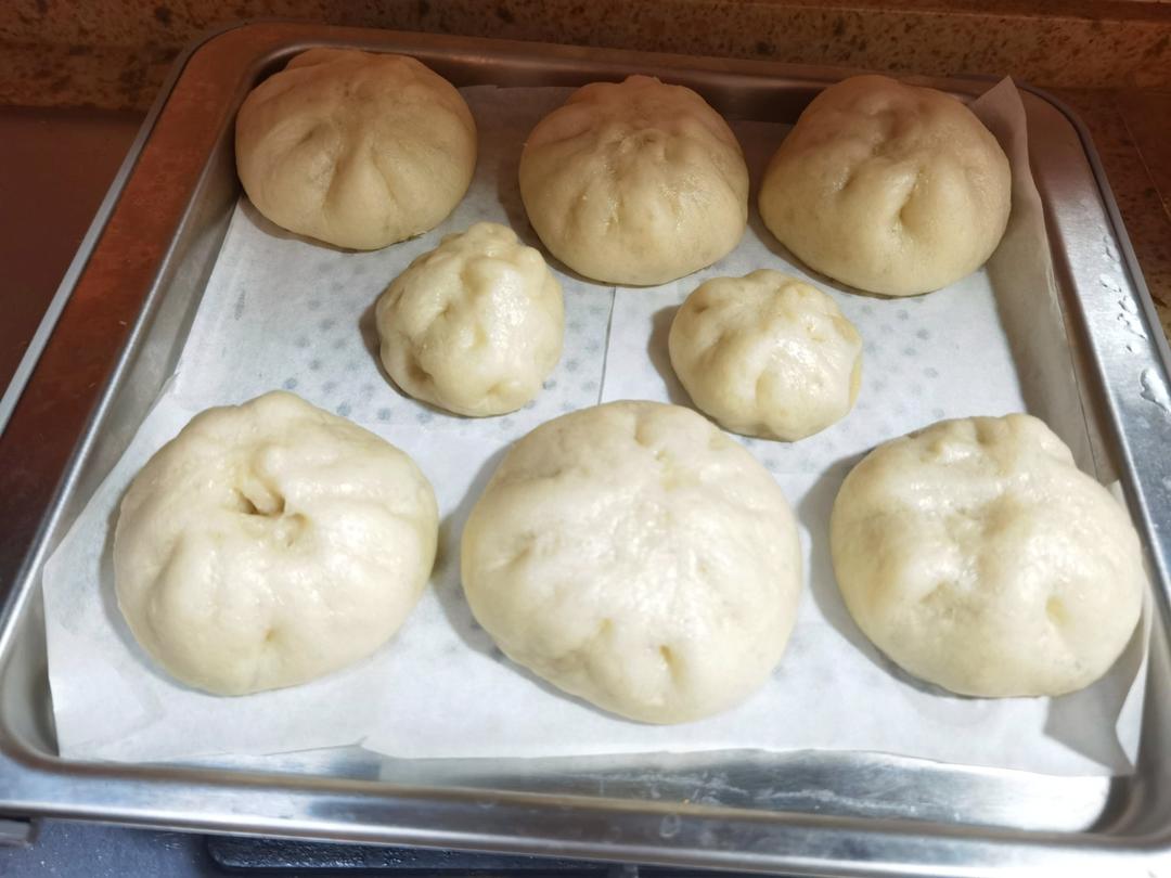 猪肉圆白菜包子馅。