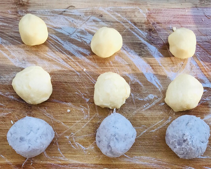 芋泥酥💜（内附中式酥皮+万能芋泥做法）的做法 步骤7