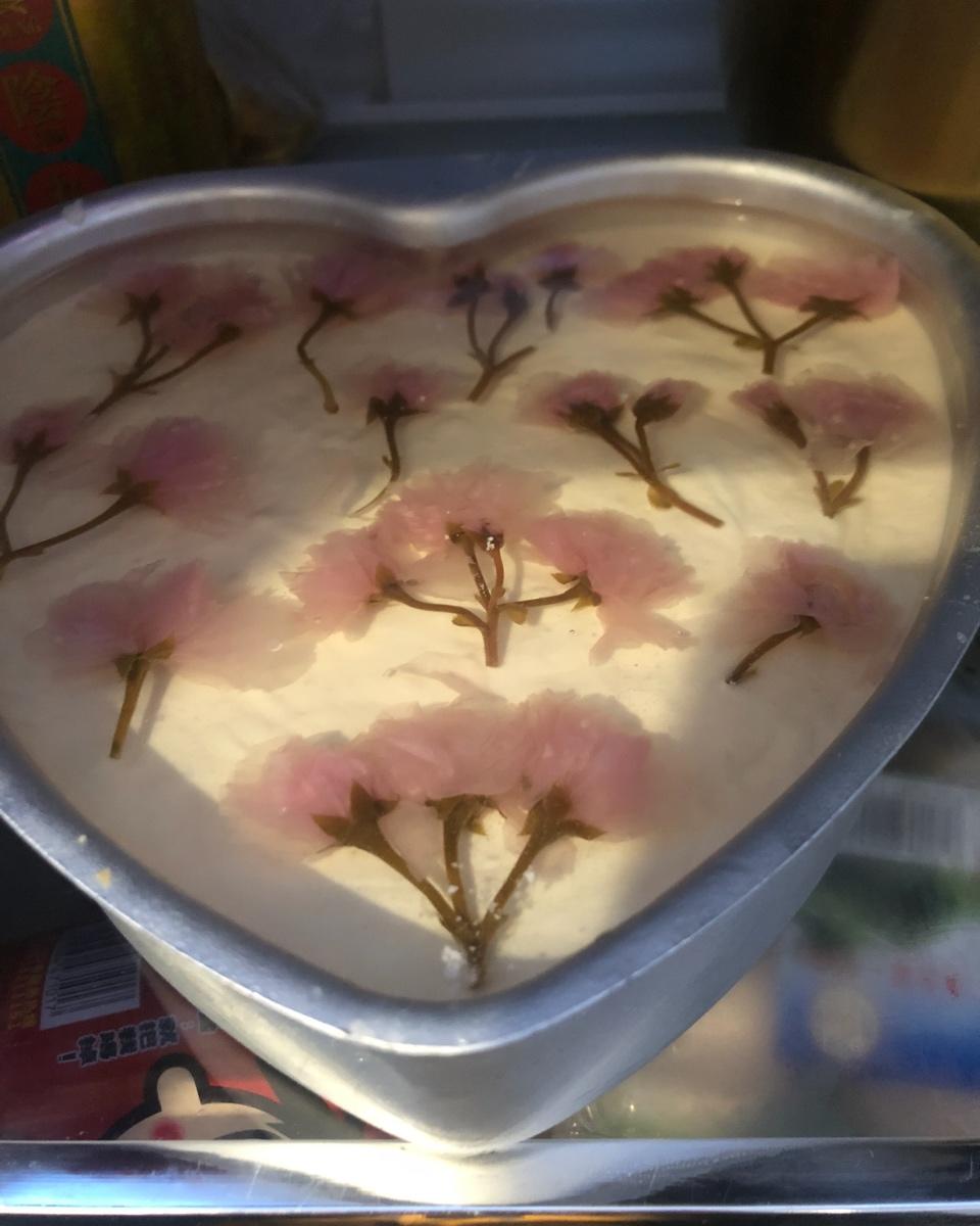 🌸和风樱花酸奶慕斯蛋糕🌸