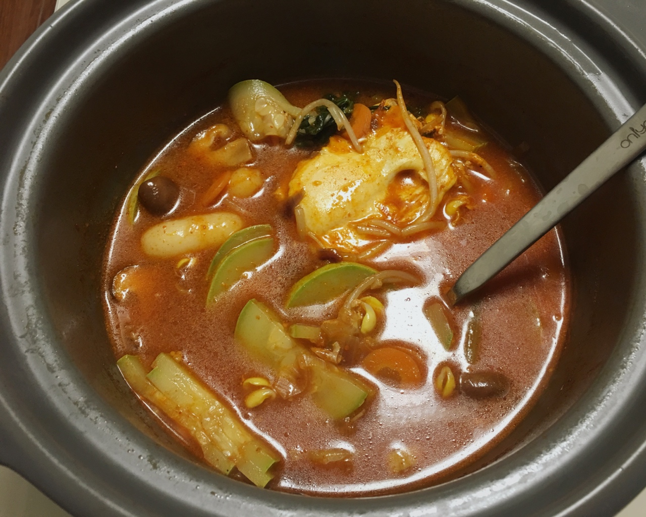 韩式辣汤豆腐汤的做法