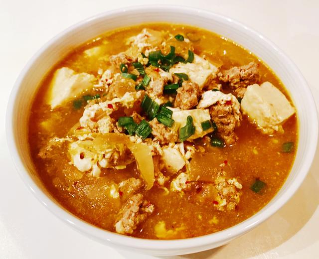 韩国大妈亲授— 韩式泡菜豆腐汤的做法