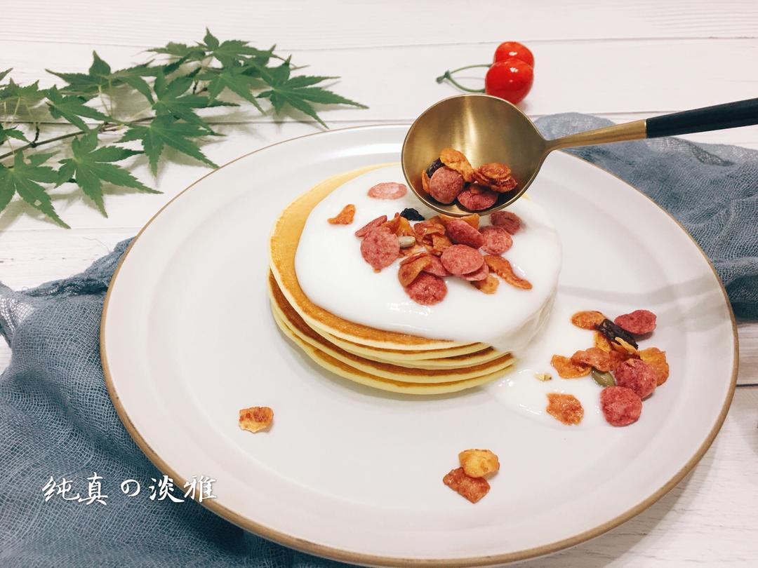 减肥不减味儿----美味的低脂酸奶松饼的做法