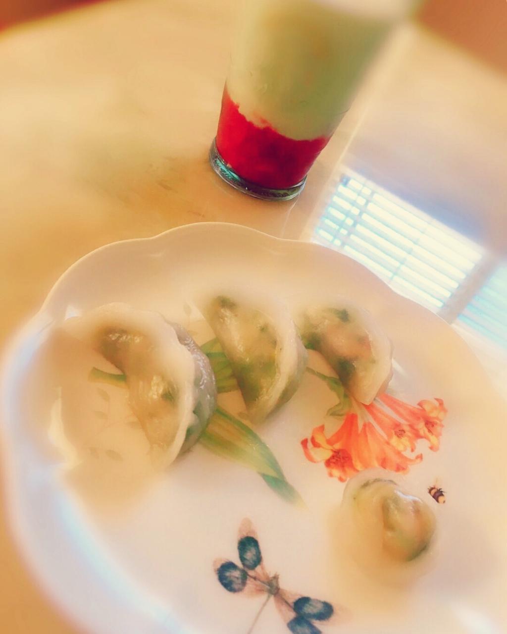 鲜虾青菜水晶饺【曼食慢语】