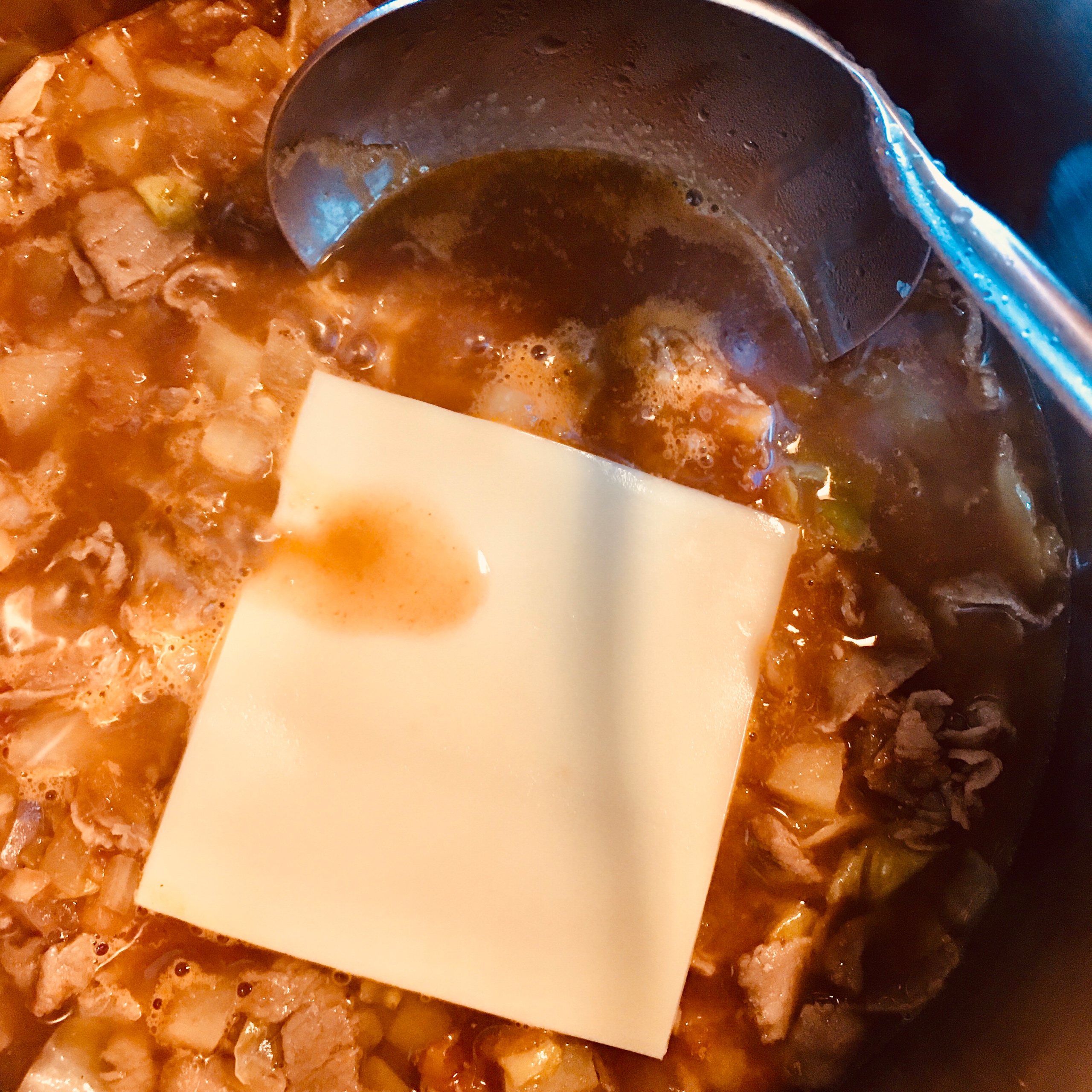 快手罗宋汤（牛肉卷+芝士版）的做法