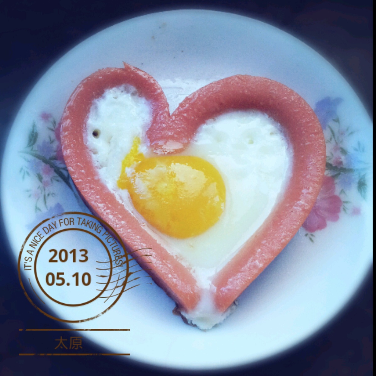 心形煎鸡蛋