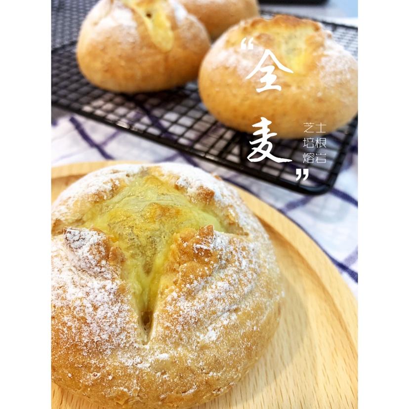 全麦芝士熔岩面包
