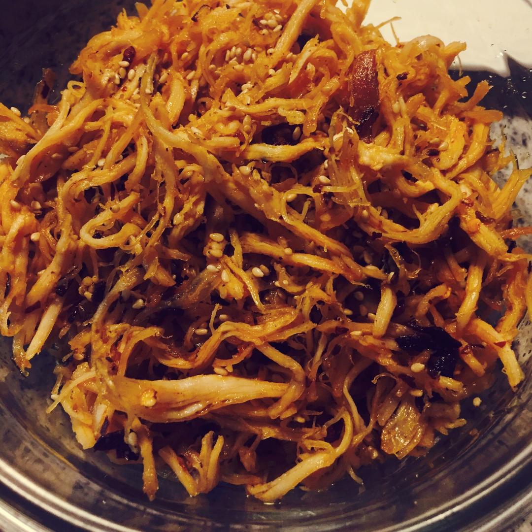 麻辣鸡丝(酥脆版)