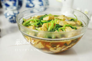 鸡毛菜豆腐汤的做法 步骤7