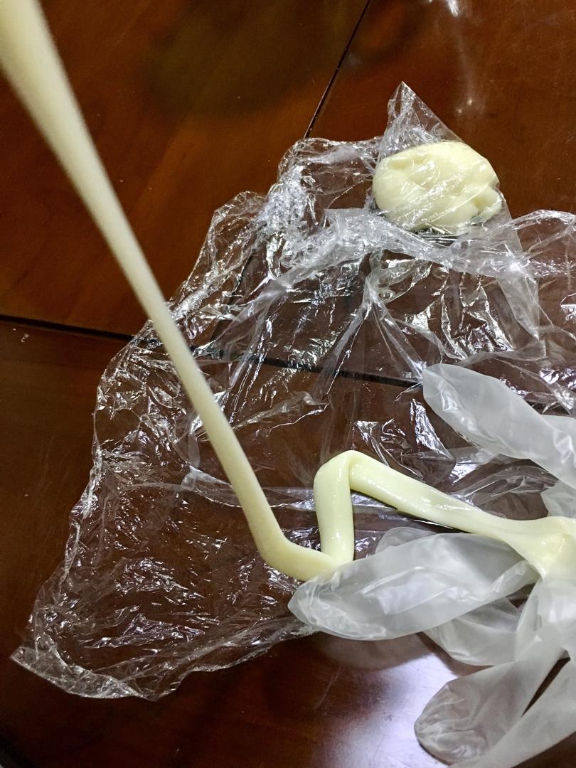 拉丝麻薯隔夜冷藏不变硬的实验成功，三夜依然拉丝