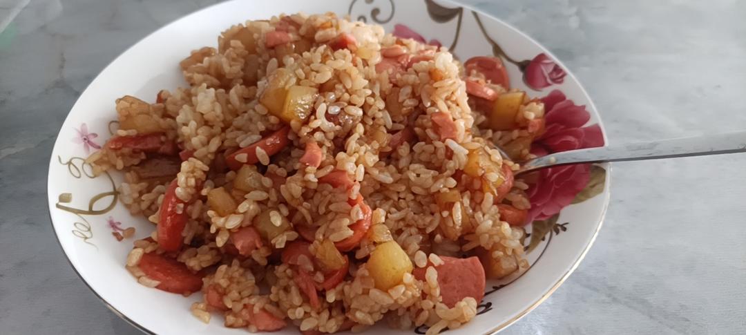 火腿土豆烩饭