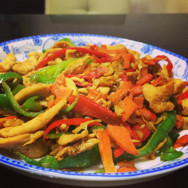 青椒炒肉丝