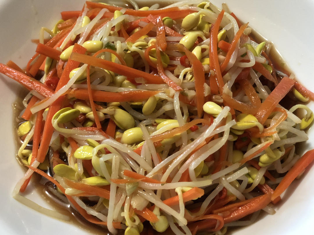 超爽口美味凉拌黄豆芽