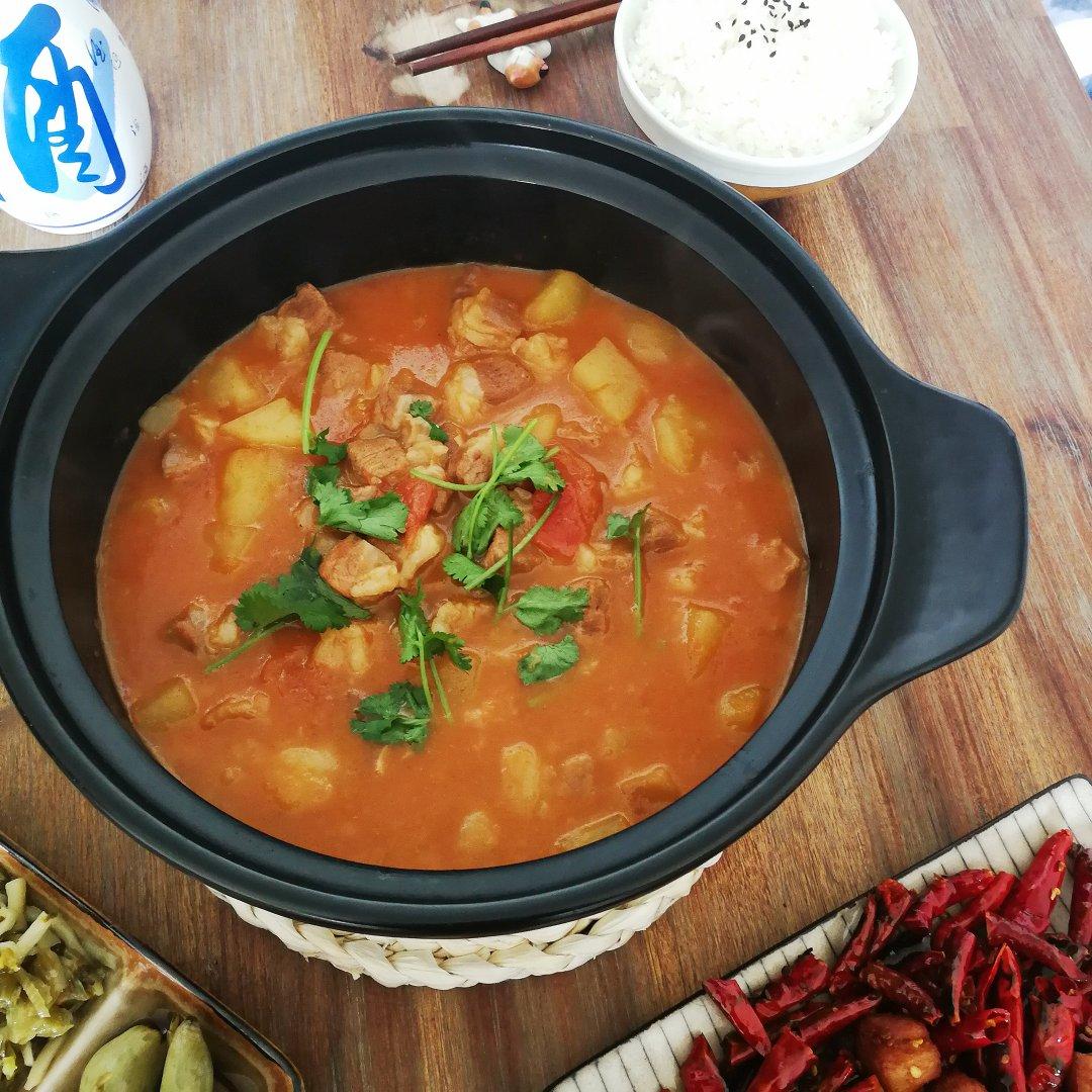 番茄土豆炖牛腩