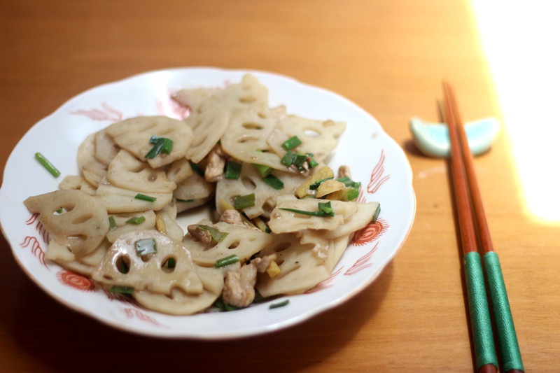 素炒藕片