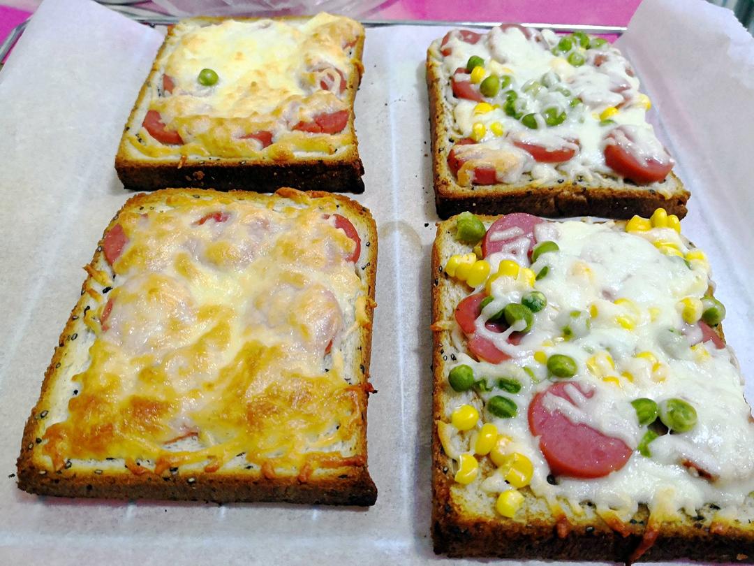 吐司培根小批萨