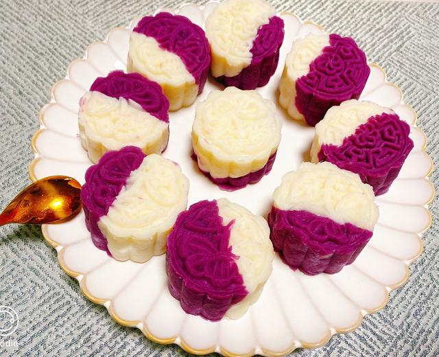 紫薯山药糕月饼