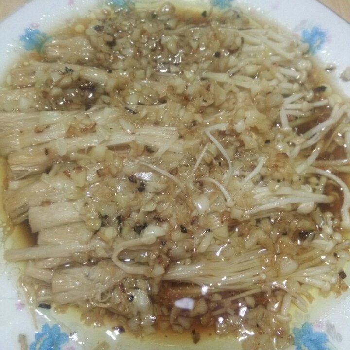 蒜蓉蒸金针菇