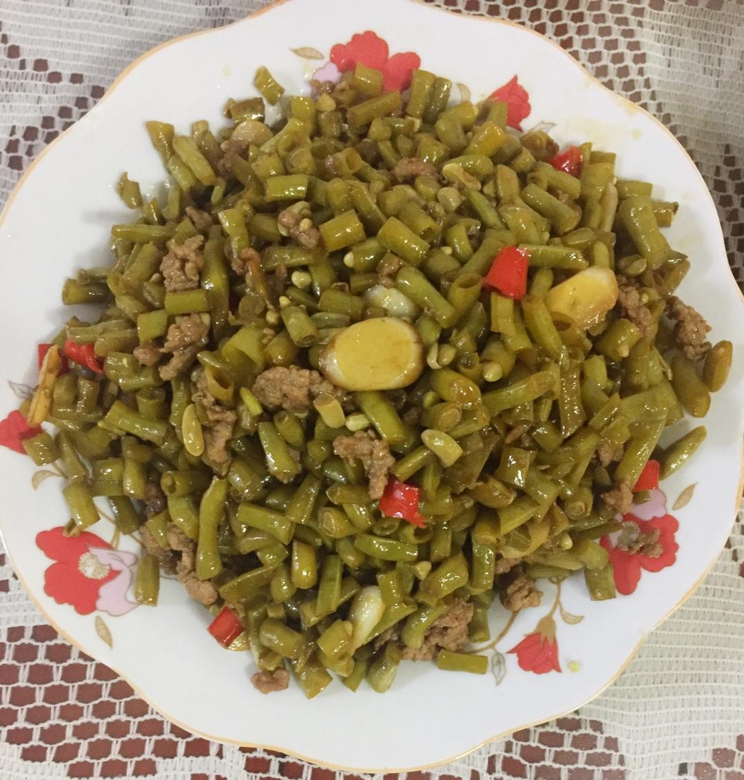酸豆角肉沫
