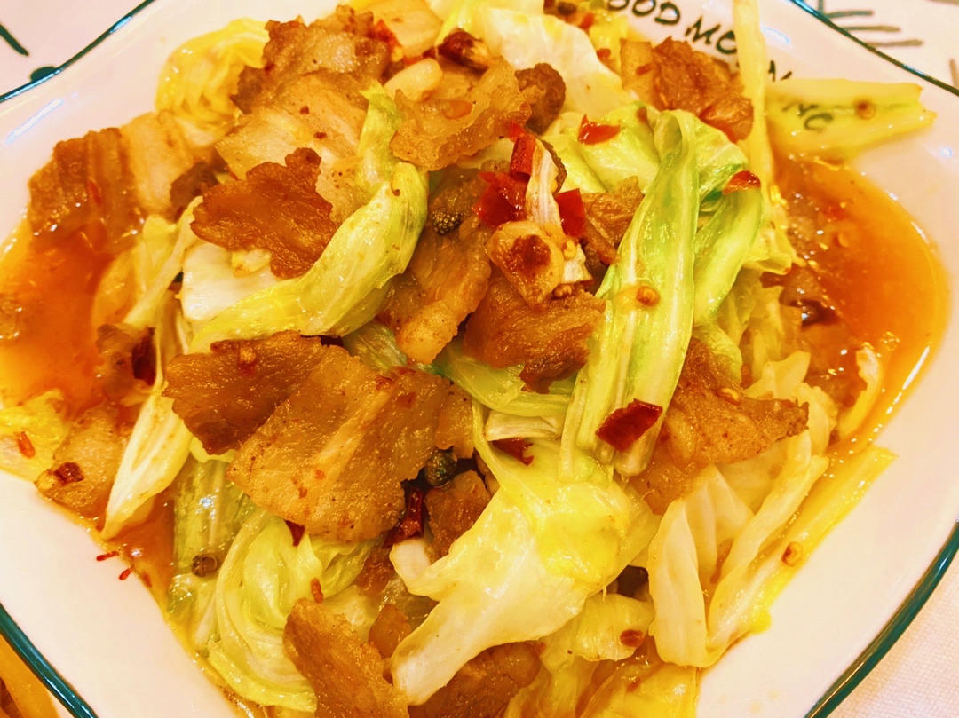 下饭神菜之包菜回锅肉