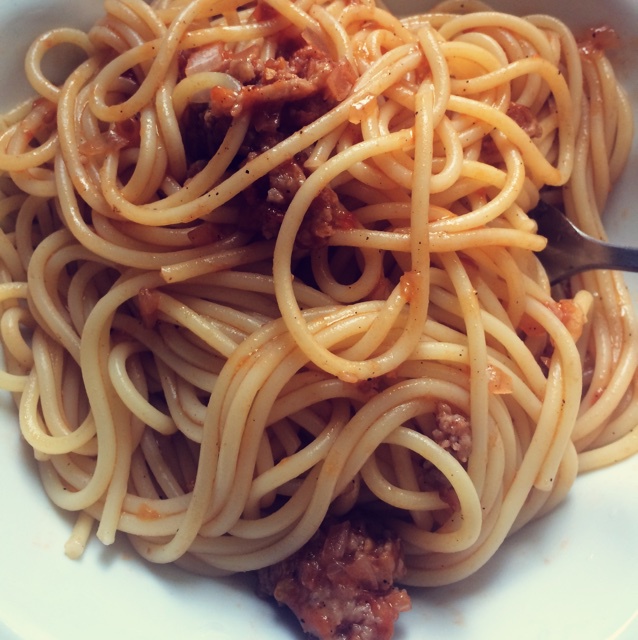 番茄肉酱意大利面