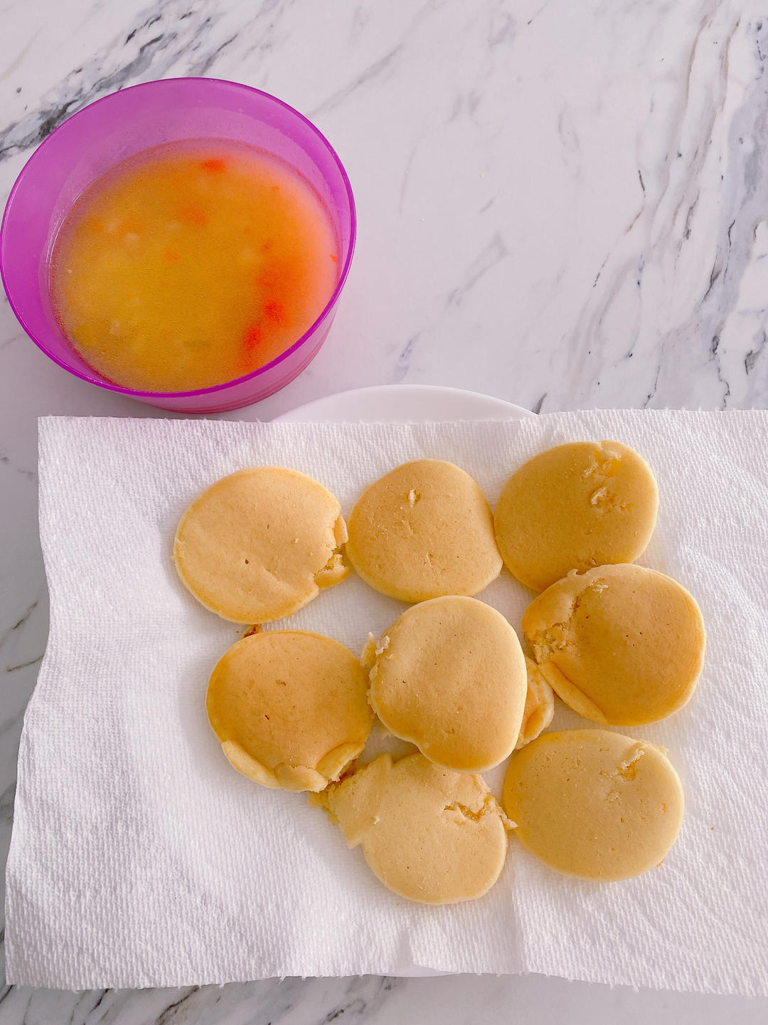 今天吃啥米做的宝宝辅食12m奶香松饼08蓝莓松饼08pancake宝宝早餐