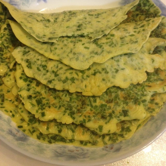 韭菜鸡蛋饼