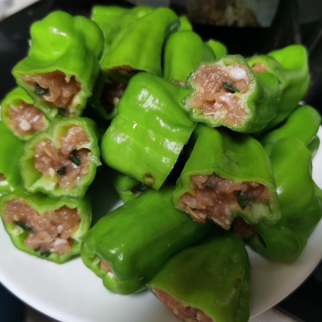 销魂青椒酿肉【超级下饭】