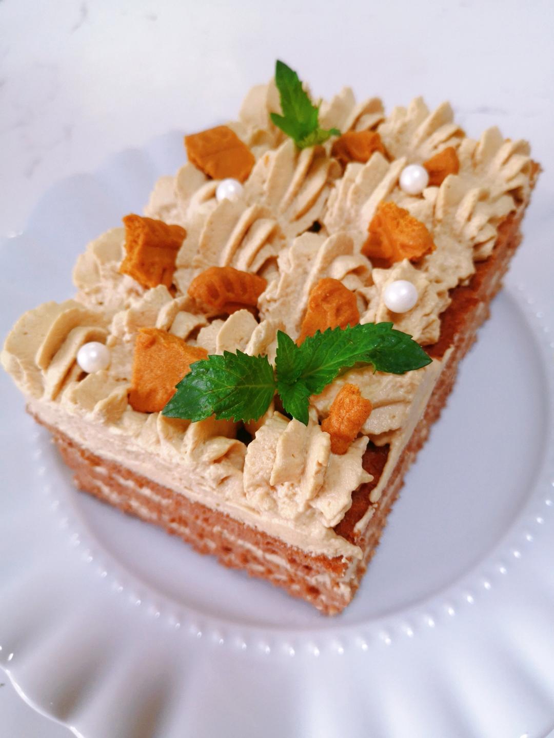 咖啡控必入👉好吃到哭的摩卡奶油蛋糕🍰