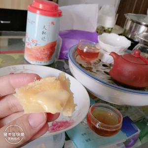 DIY自制奶黄流沙月饼的做法 步骤17