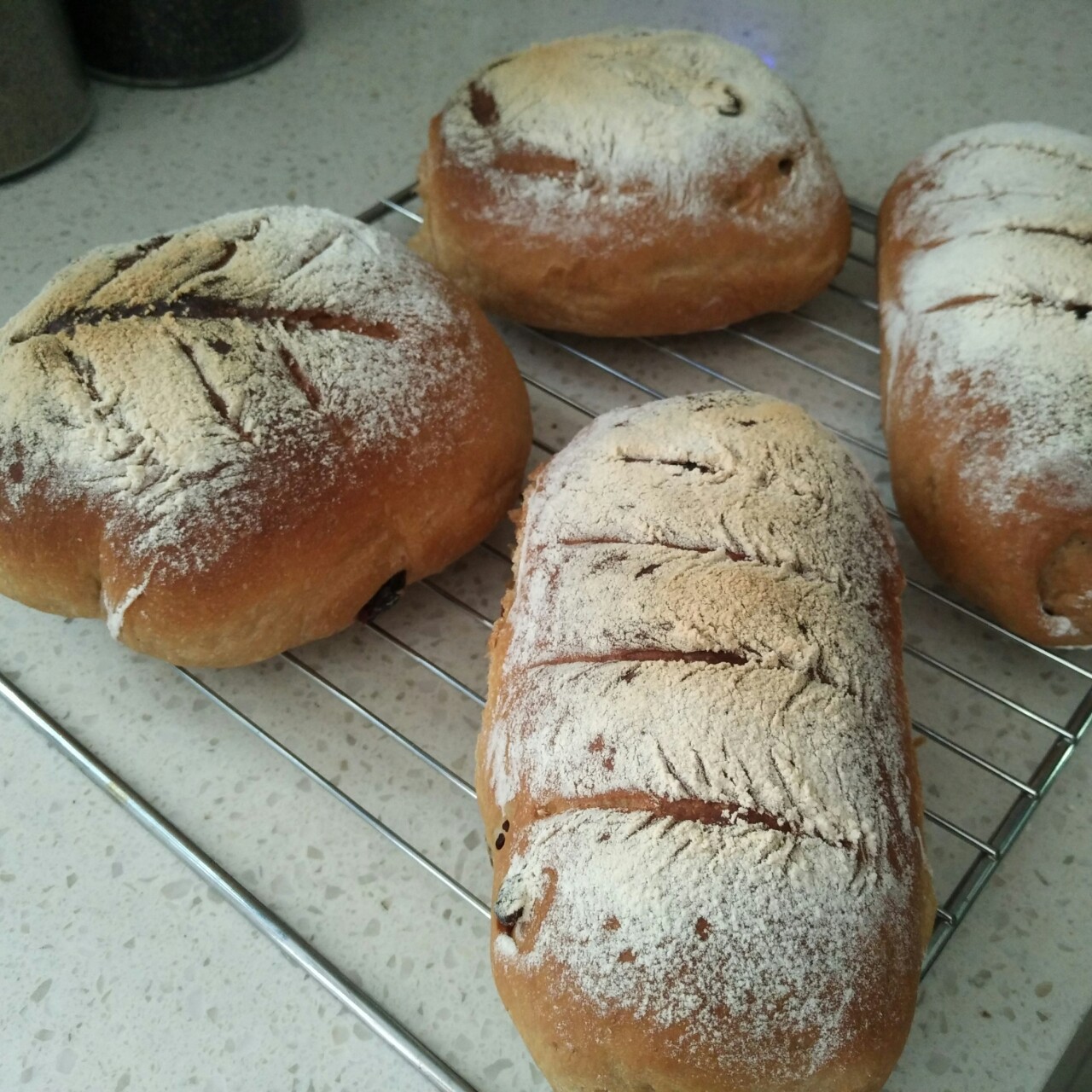 全麦红糖桂圆软欧包