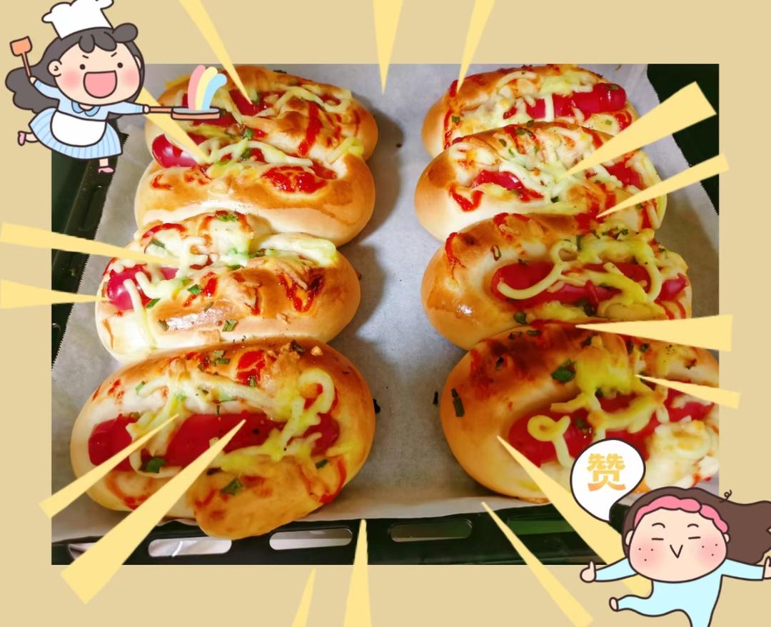 一个面团撑起一家店的台式面包—香肠面包