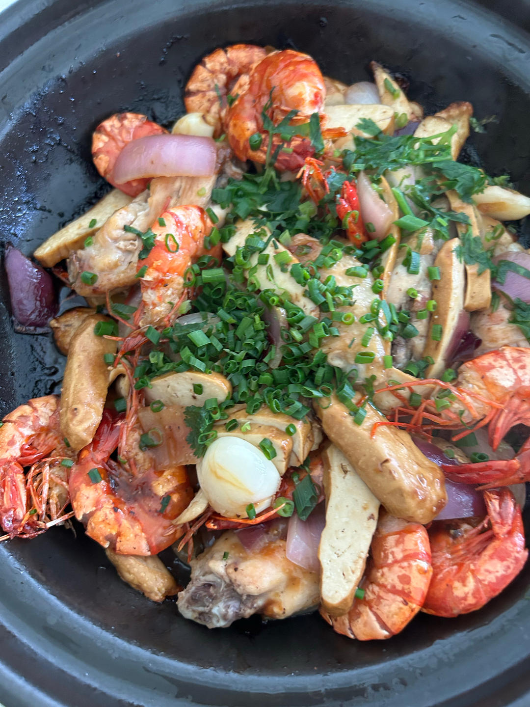 【0448】沙姜啫啫虾 <302小厨房>