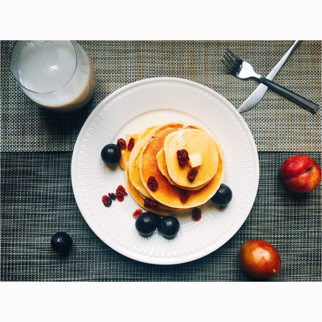 超级简单pancake【无黄油健康版】