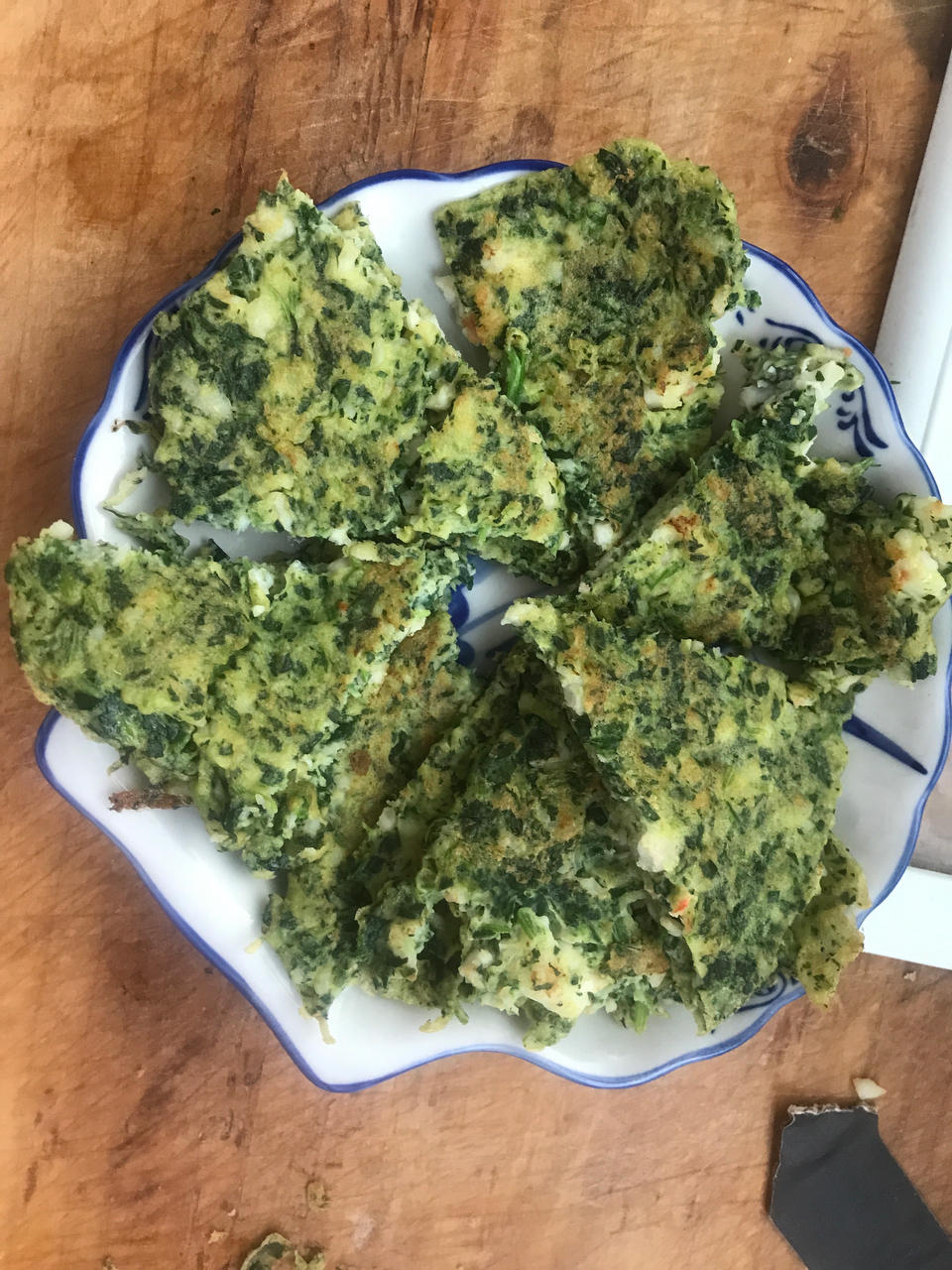 菠菜虾仁饼(可当一岁宝宝辅食)