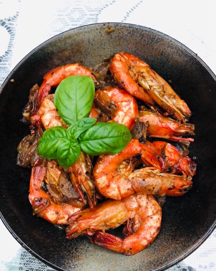 【山姆厨房】大蒜胡椒黑虎虾