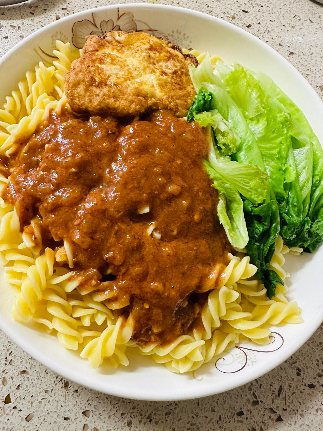 （完胜必胜客的）番茄肉酱意大利面～