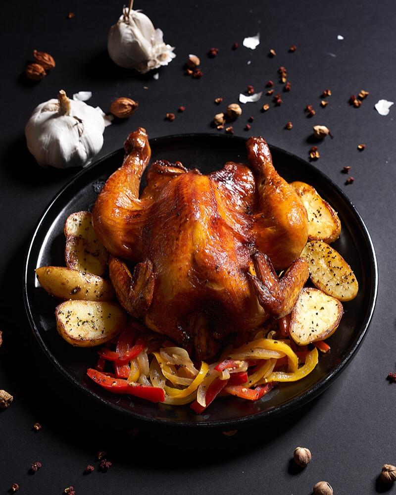 脆皮烤鸡配香煎土豆【食材包操作说明】