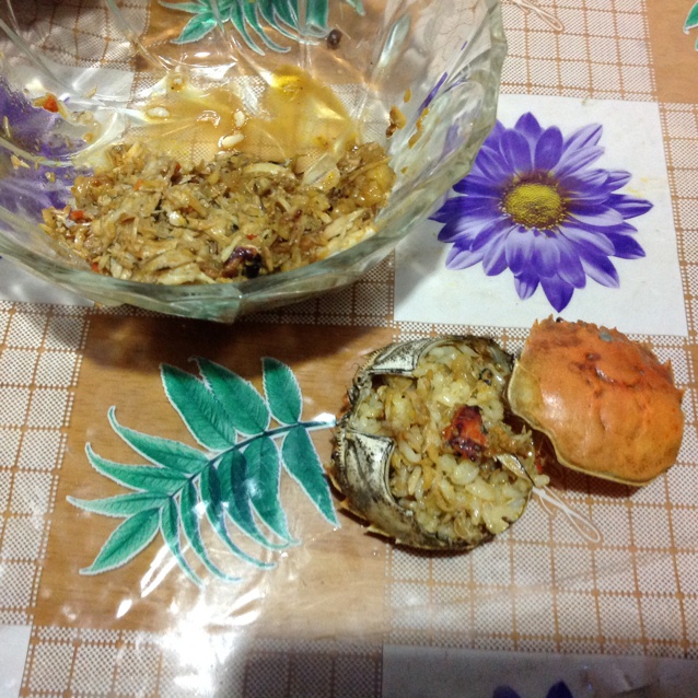 蟹黄拌饭