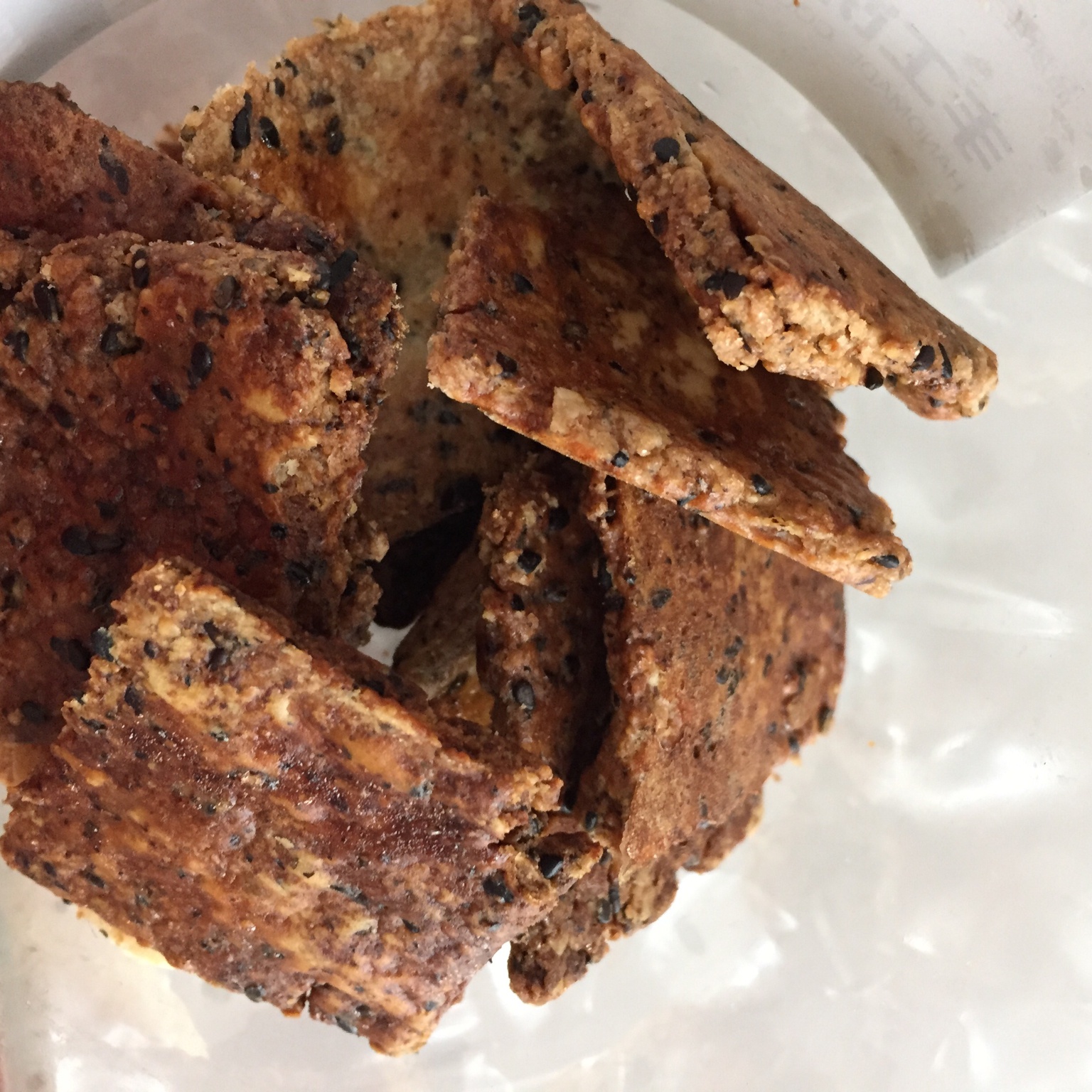 黑芝麻方块饼干