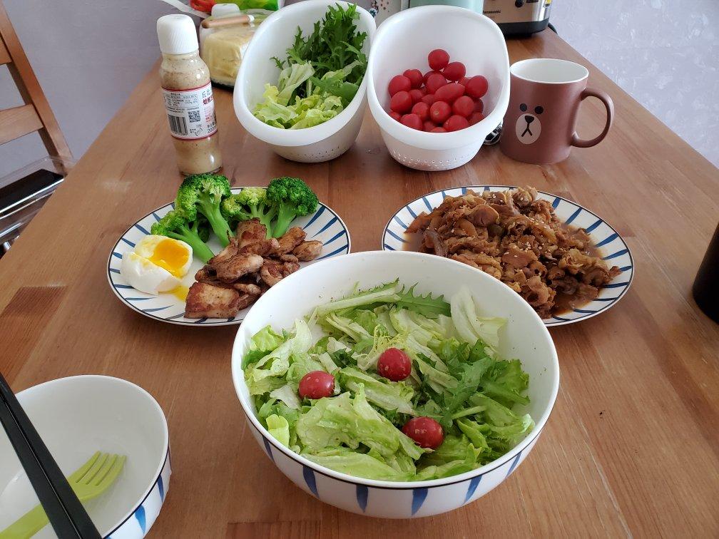 低脂美味的鸡胸肉蔬菜沙拉❗️零失败自制油醋汁‼️