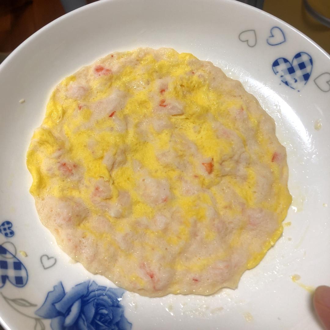宝宝10个月辅食：妈妈都觉得好吃的虾仁蒸糕