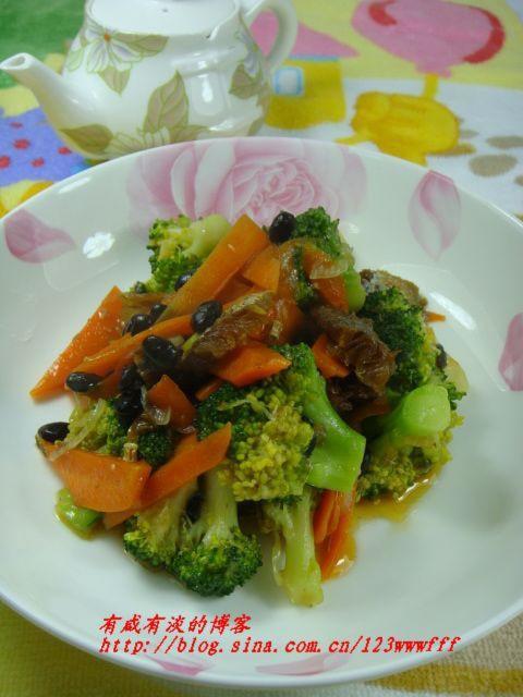 豆豉鲮鱼西兰花的做法