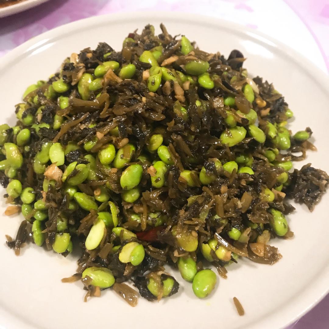 雪菜毛豆