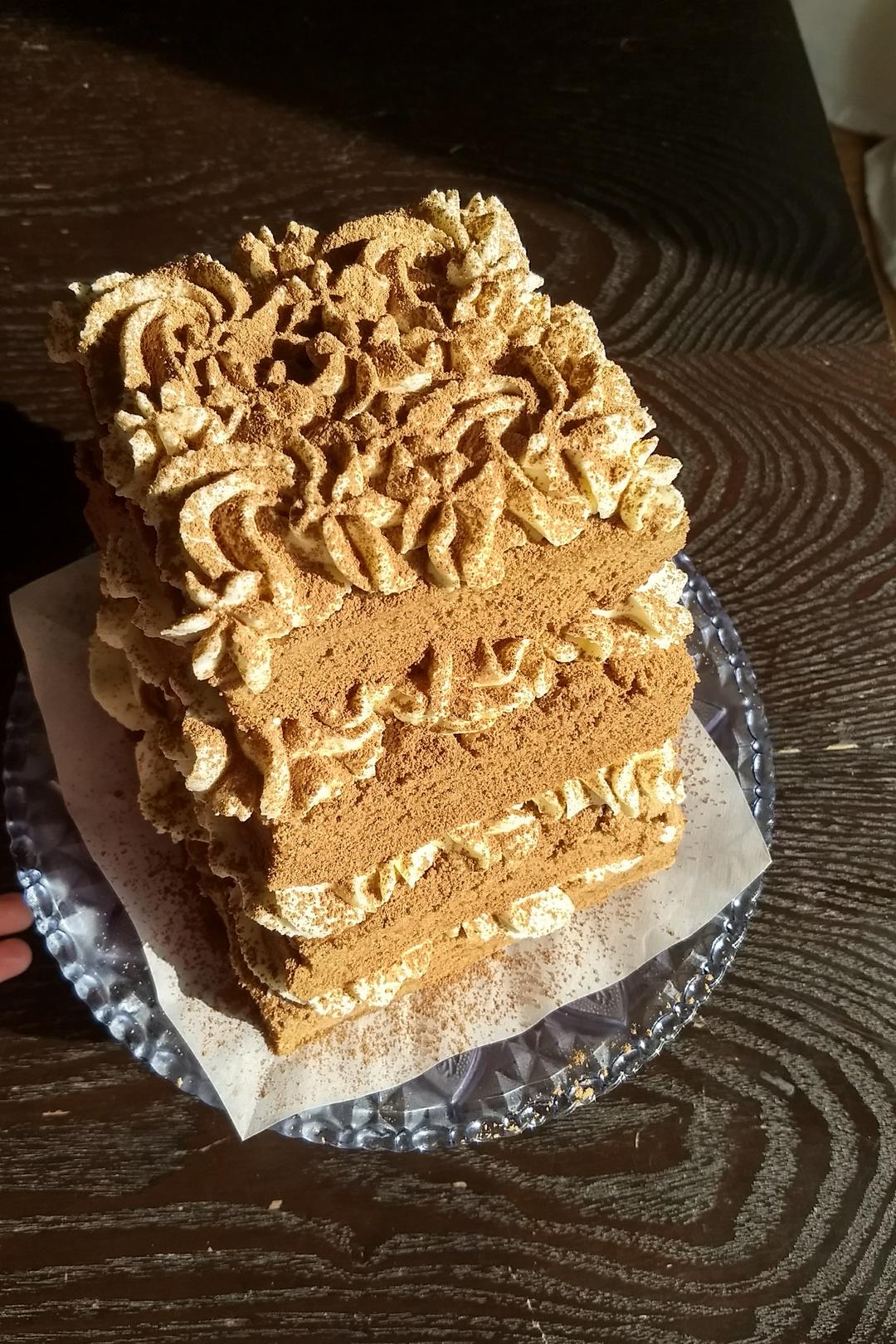 简易版提拉米苏裸蛋糕